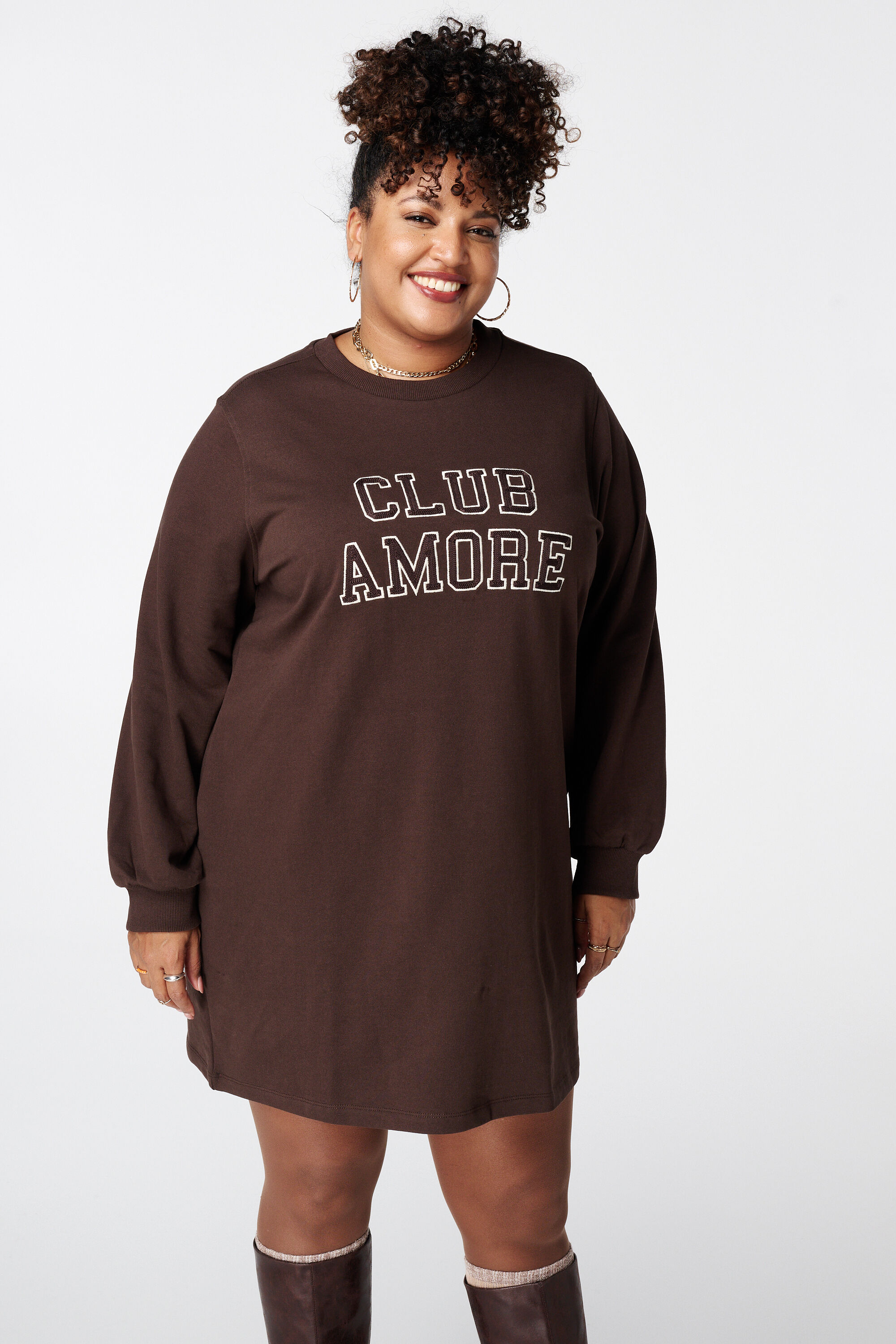 Robe-pull avec texte image number 5