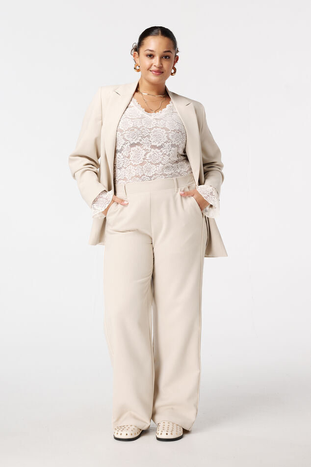 Pantalon large à rayures latérales image number 0