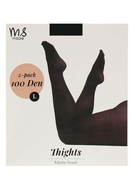 Pack de 2 Collants de base 100 deniers