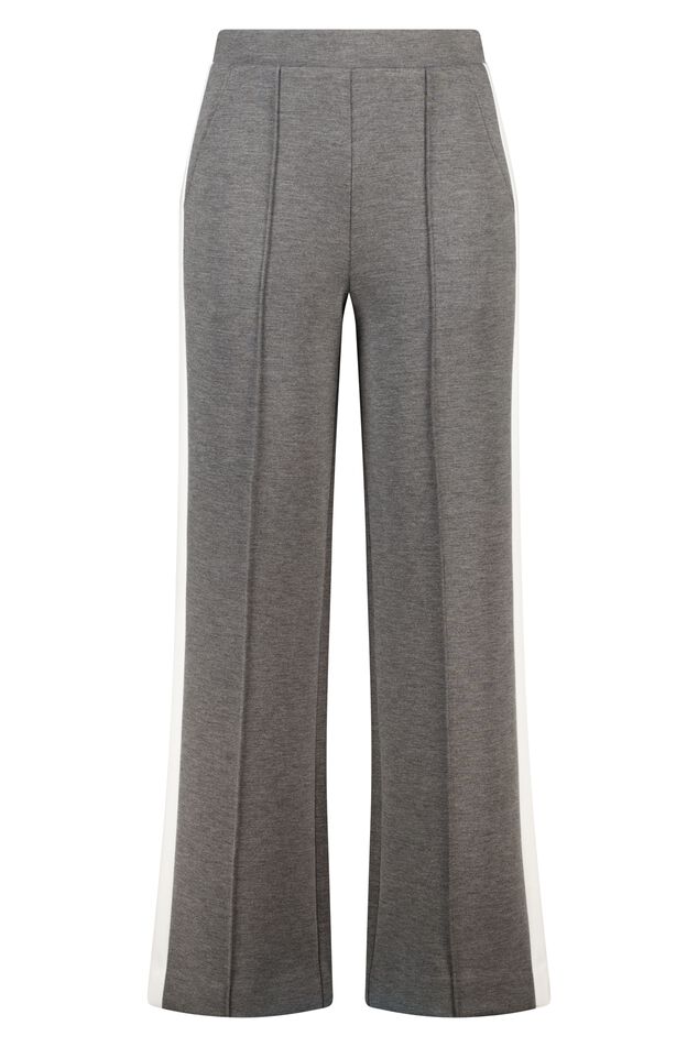 Pantalon large avec rayures contrastantes image number 1