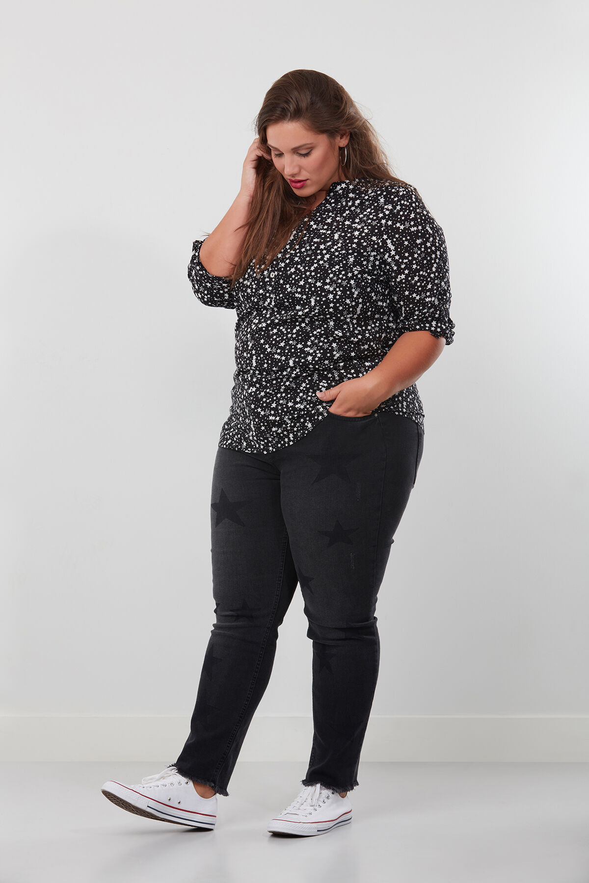 Chemisier imprim&eacute; all-over image number 3