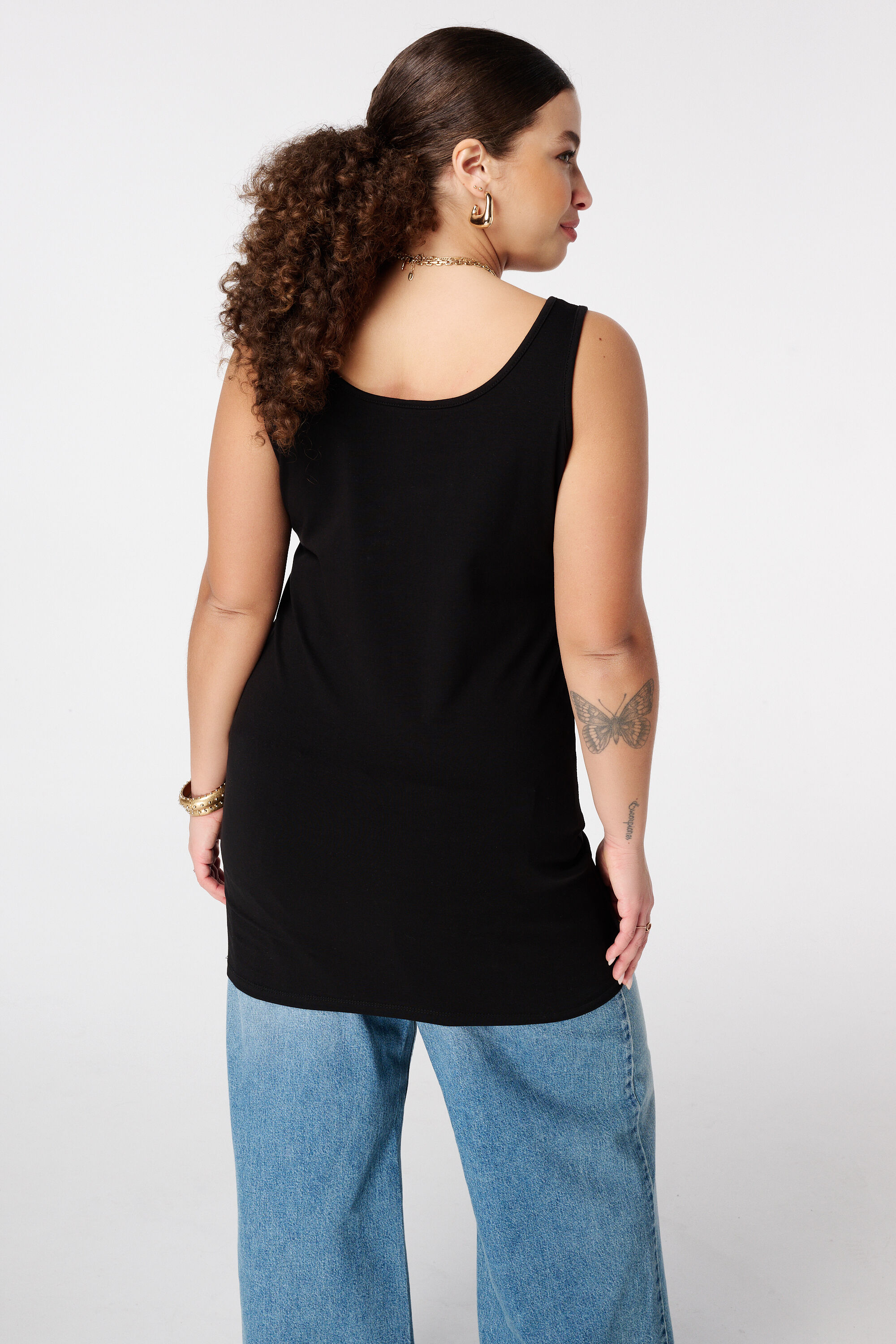 D&eacute;bardeur extra long en coton image number 3