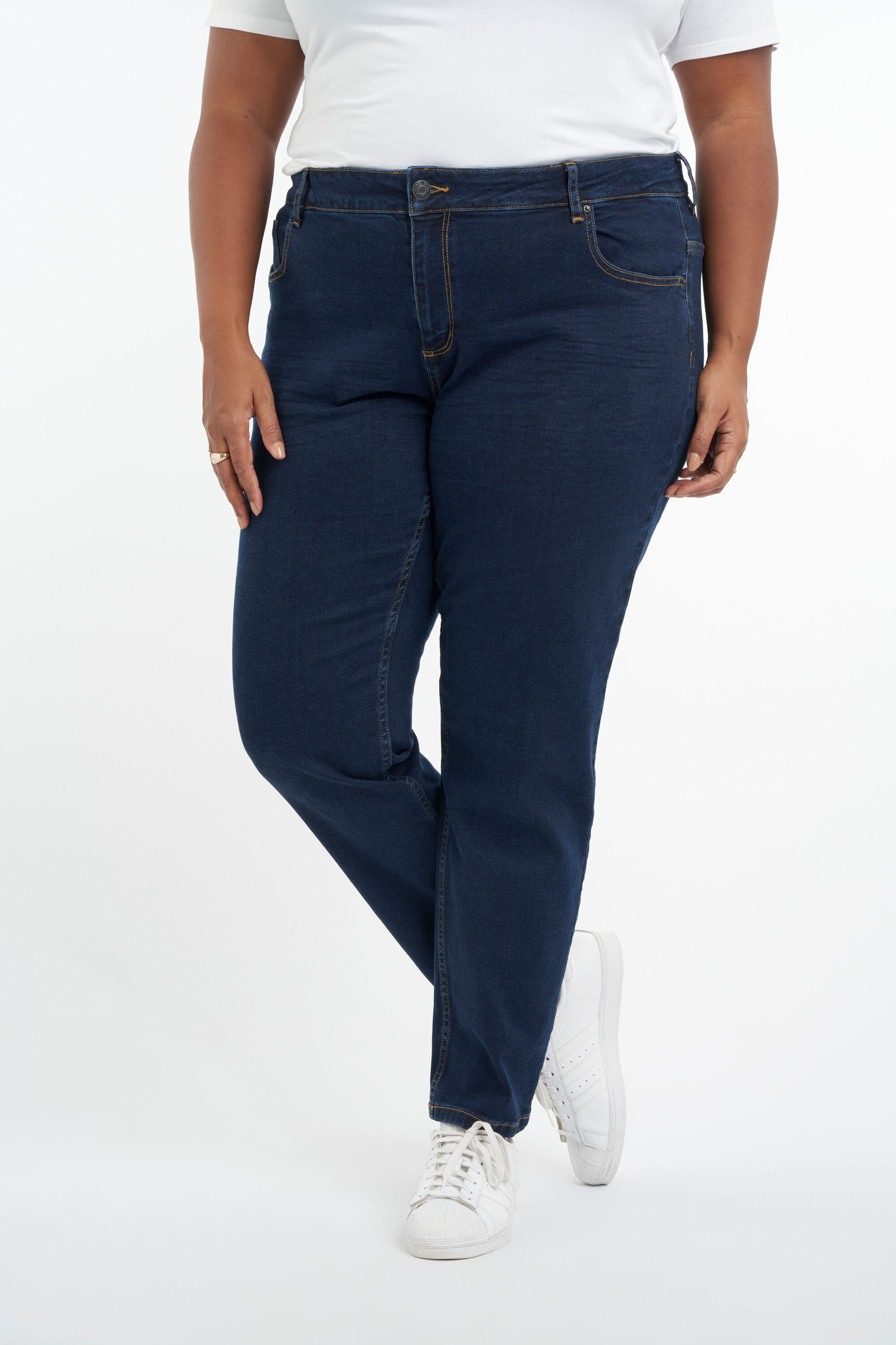 Jean &agrave; jambes amples ROSE image number 7