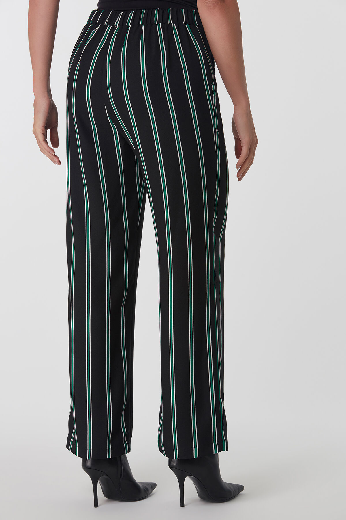 Pantalon large ray&eacute; image number 3