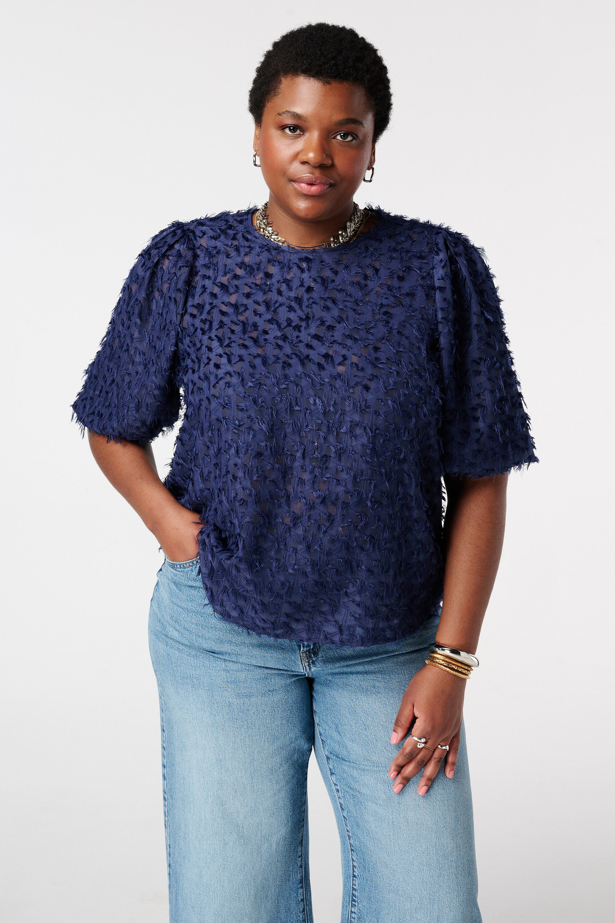 Blouse structur&eacute;e image number 0