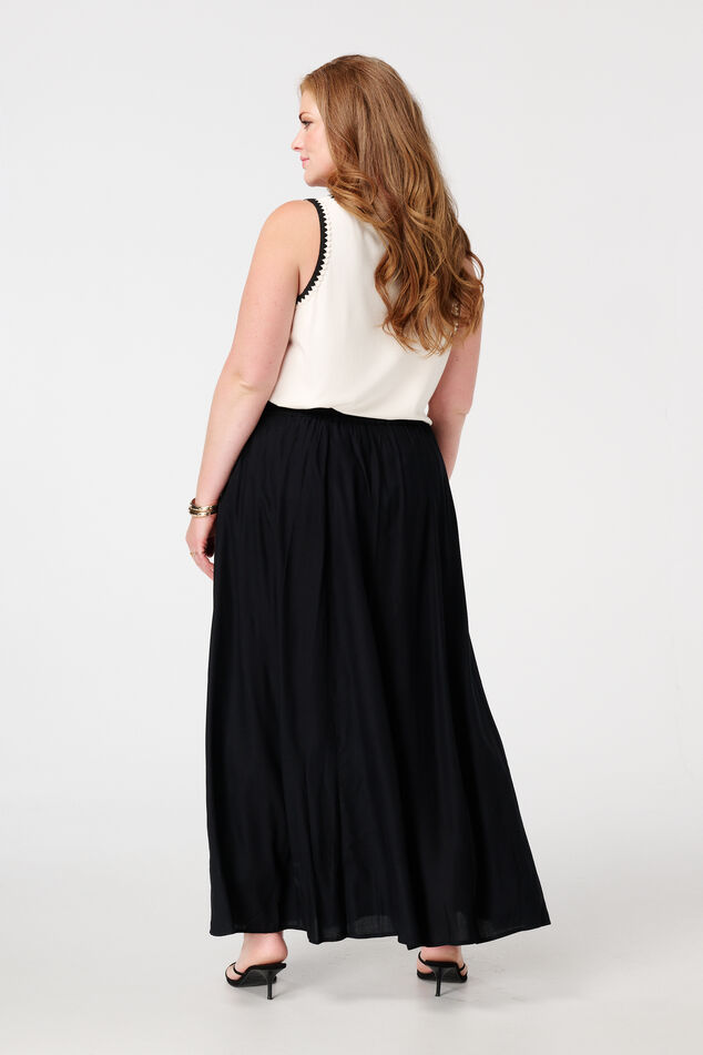 Jupe maxi à taille élastique image number 3