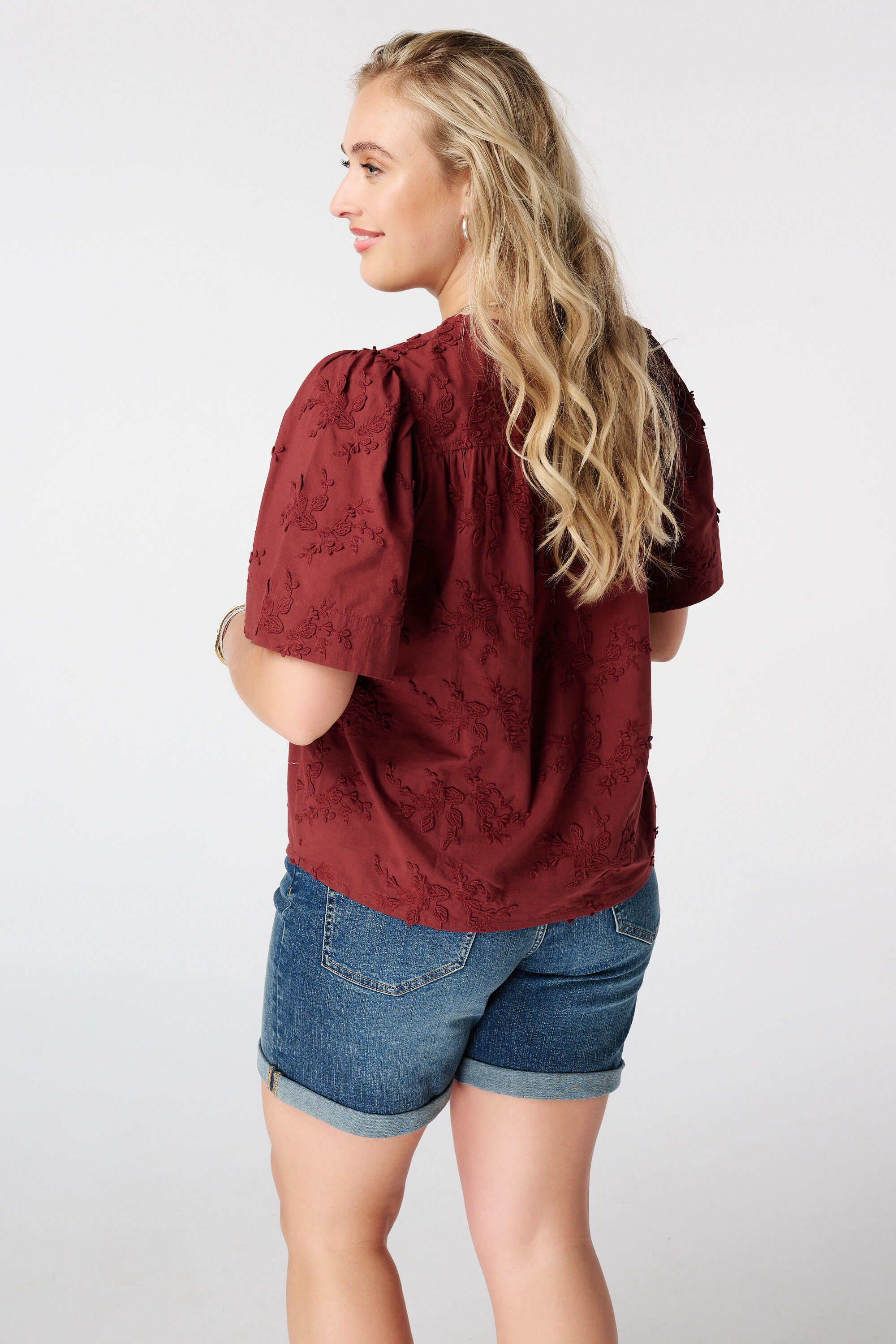Blouse en coton avec broderie image number 3