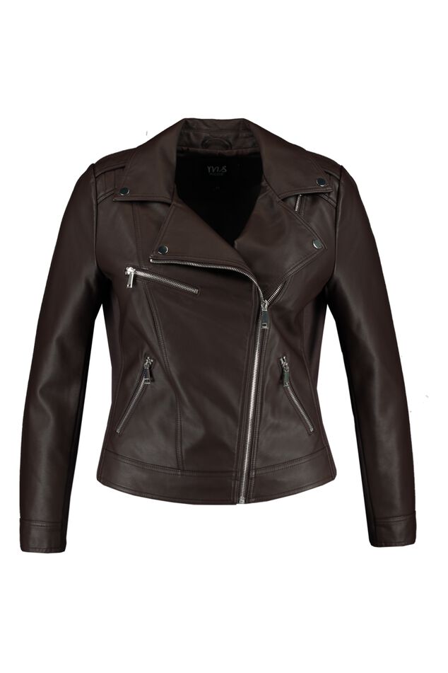 Veste style motard en similicuir image number 1