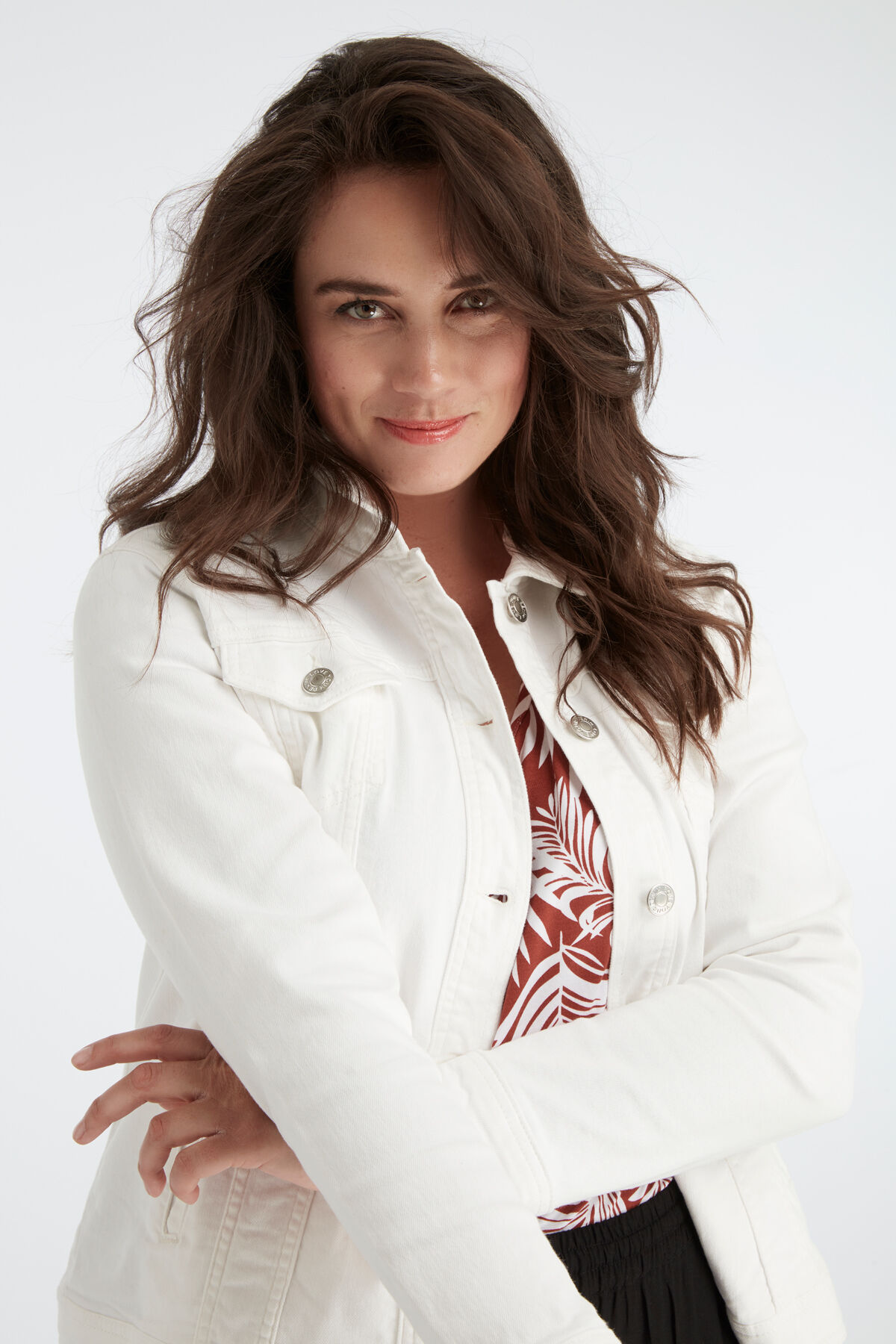 Veste en denim blanche image number 3