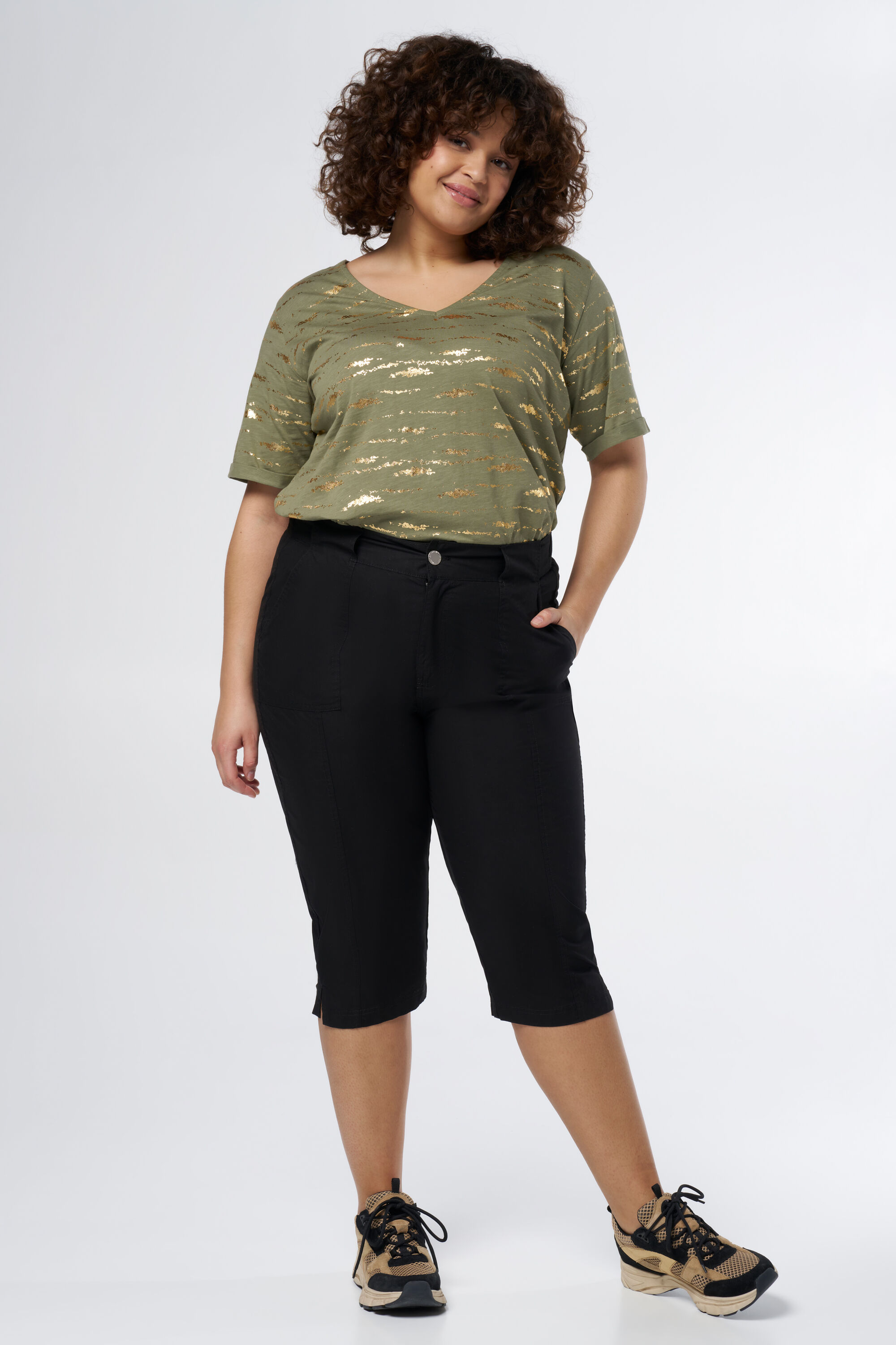 pantalons capri image number 6