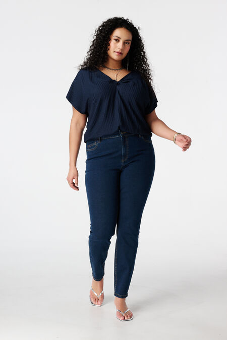 Jeans Coupe Droite Stretch Bleu Riani Femme - 2754200-bleu00 Jeans Coupe Droite Stretch Bleu Riani Femme - 2754200-bleu00