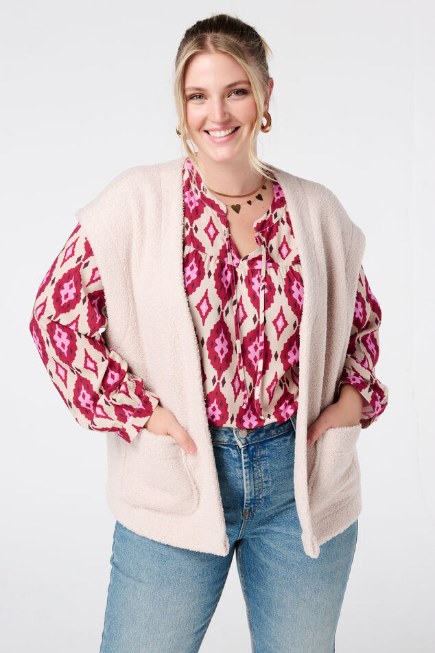 Blouse imprimée avec bobines image number 0