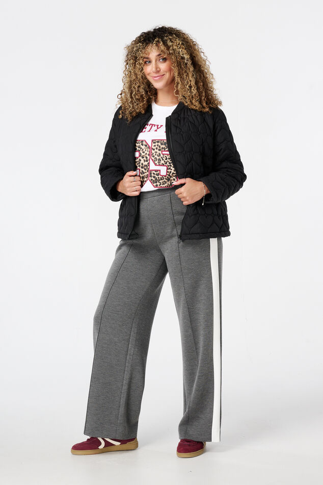 Pantalon large avec rayures contrastantes image number 0