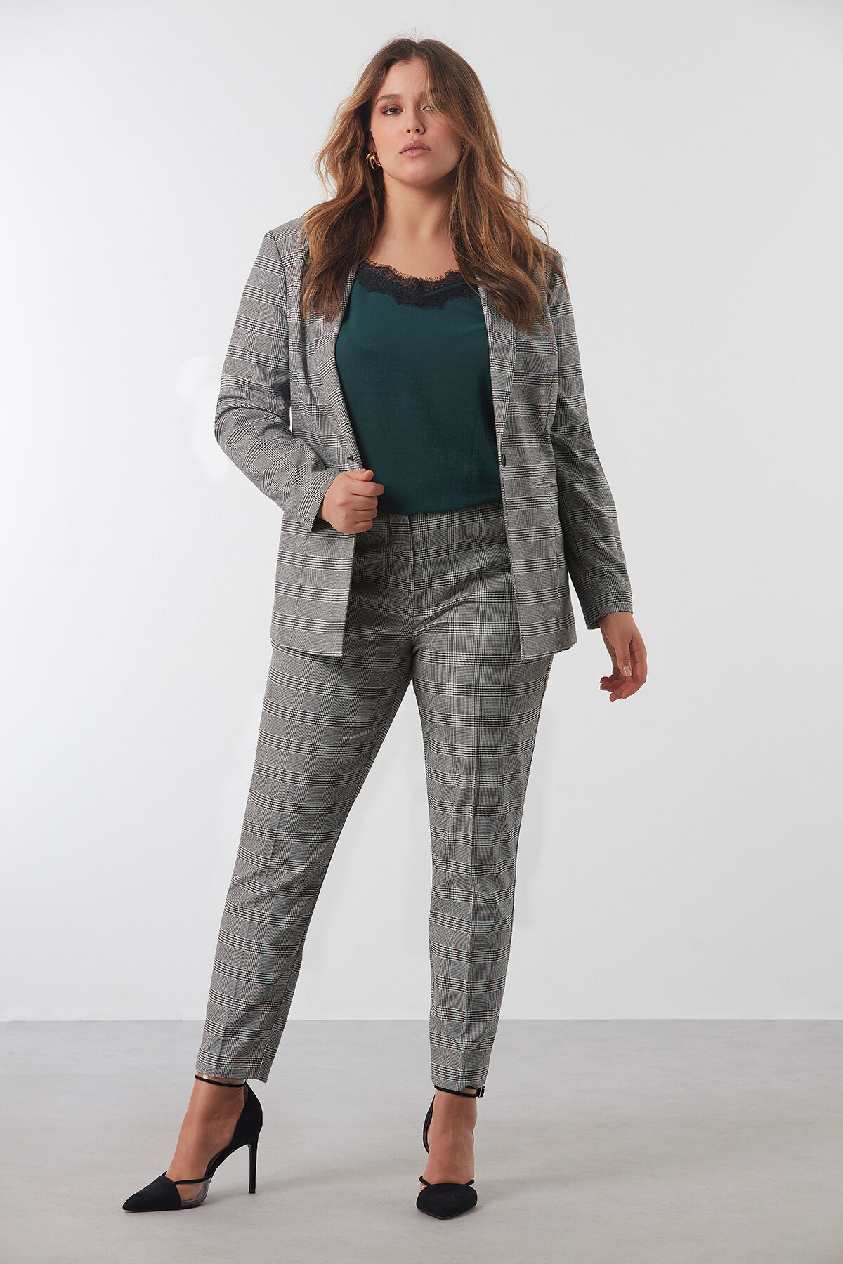 Veste blazer prince de Galles image number 4