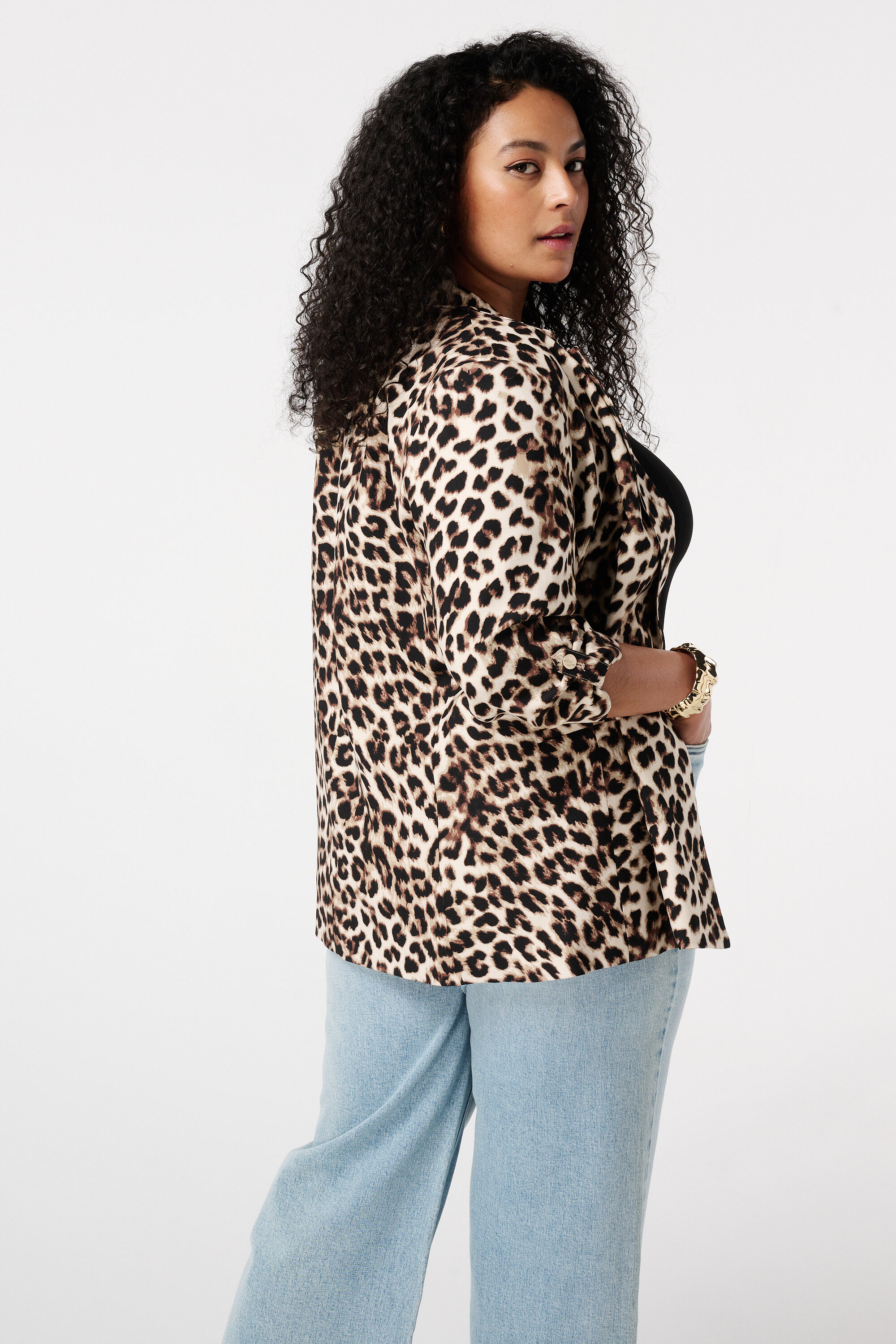 Blazer &agrave; manches retrouss&eacute;es image number 3