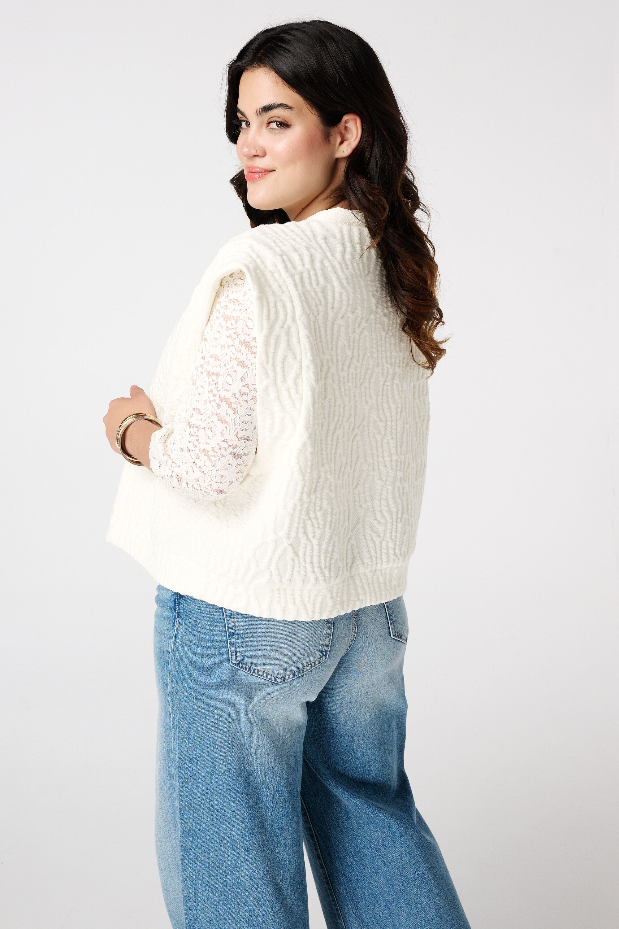 Gilet textur&eacute; image number 3