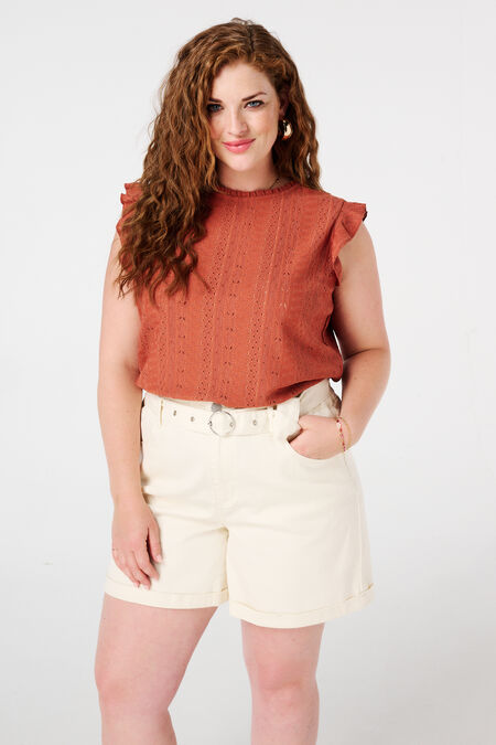 Haut brodé avec volants Haut brodé avec volants