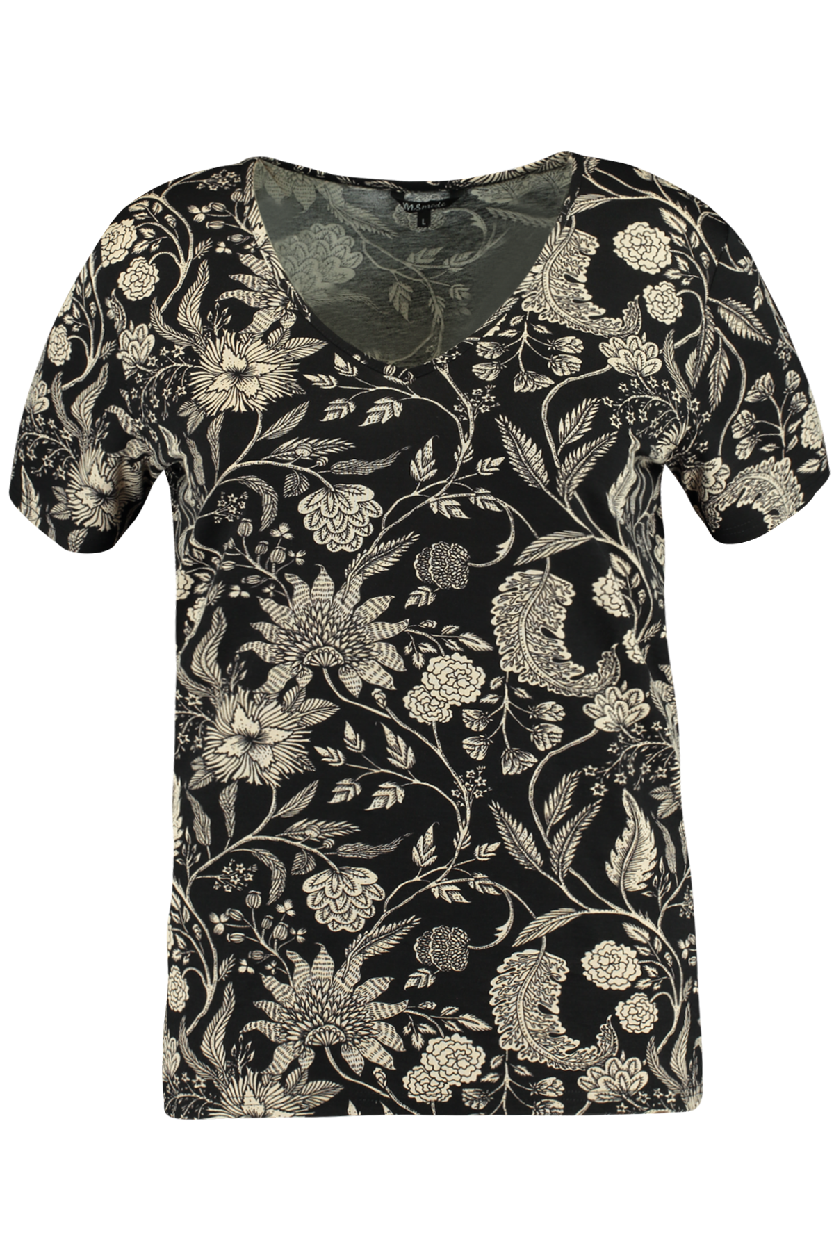 T-shirt avec col en V image number null