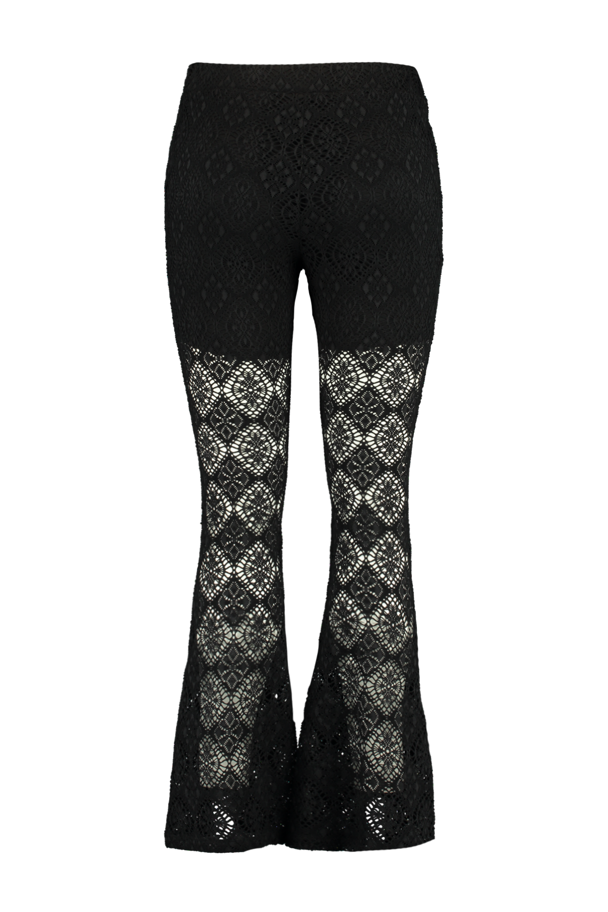 Legging &eacute;vas&eacute; en dentelle  image number null