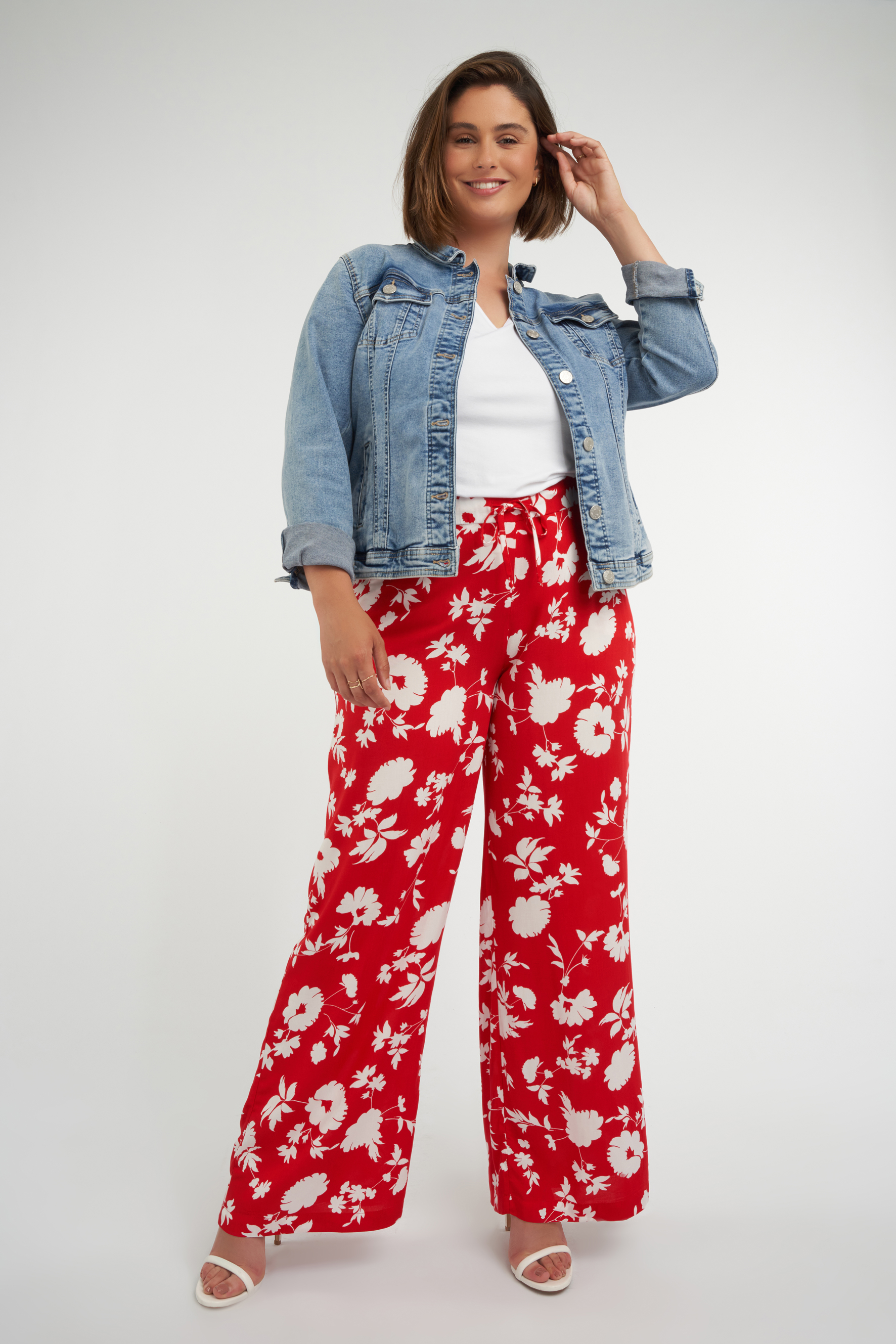 Pantalon large imprim&eacute; image number null