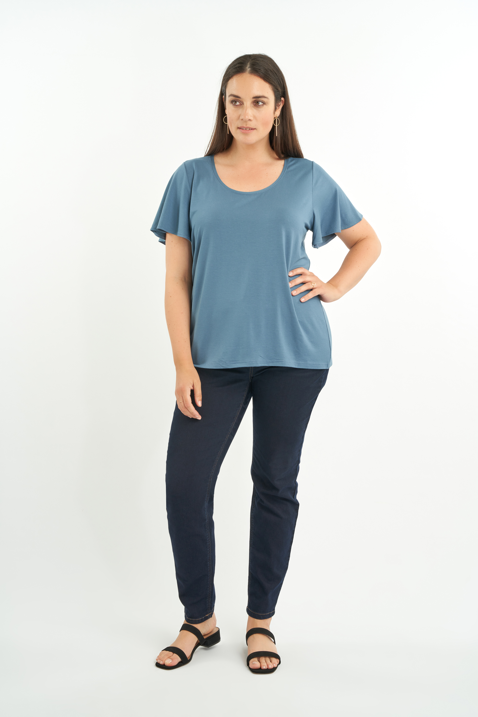 Haut avec manches &agrave; volants image number null