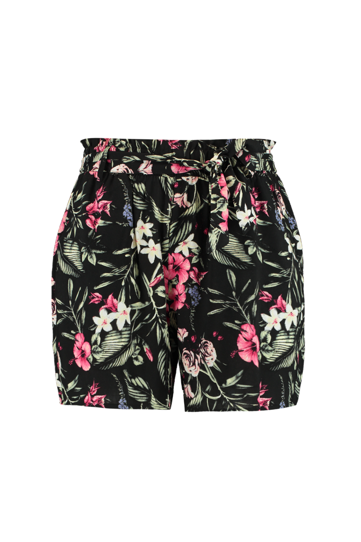 Short en viscose avec ceinture   image number null