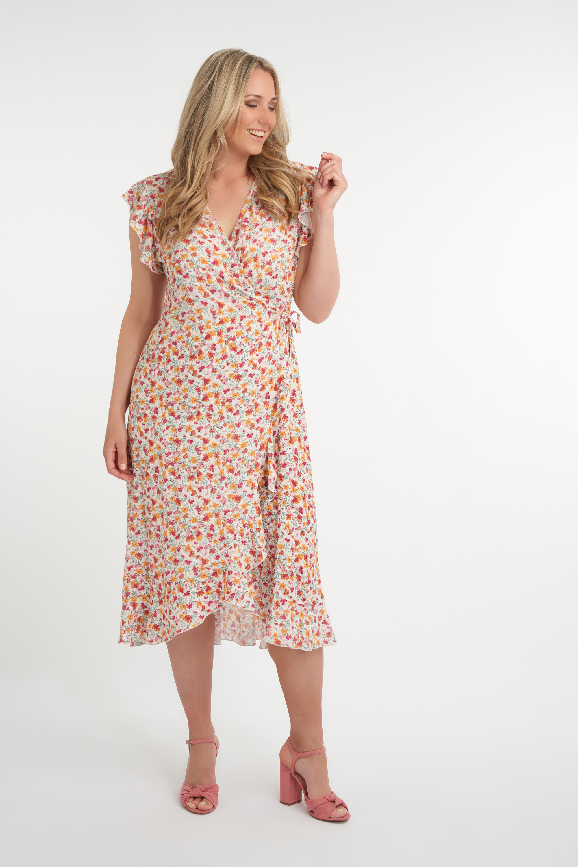 Robe portefeuille &agrave; imprim&eacute;  image number null