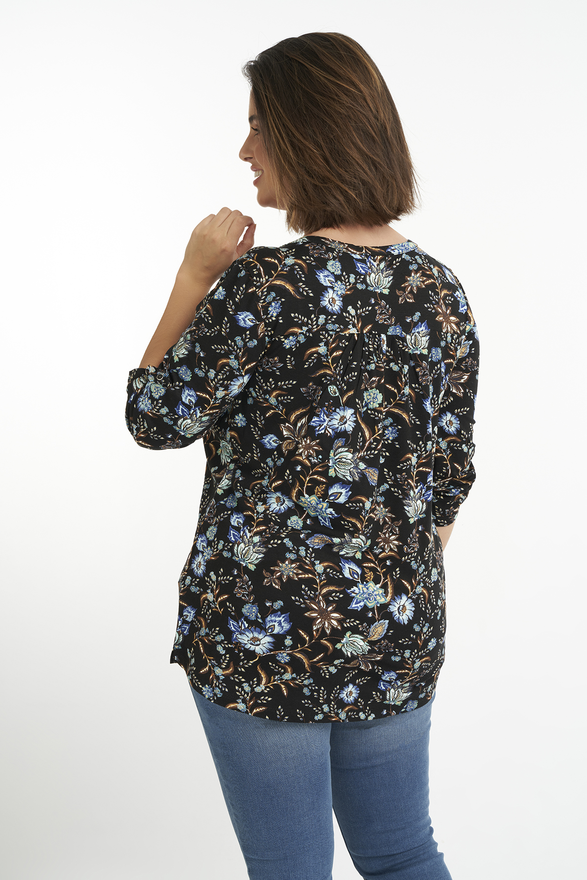 haut à imprimé léopard