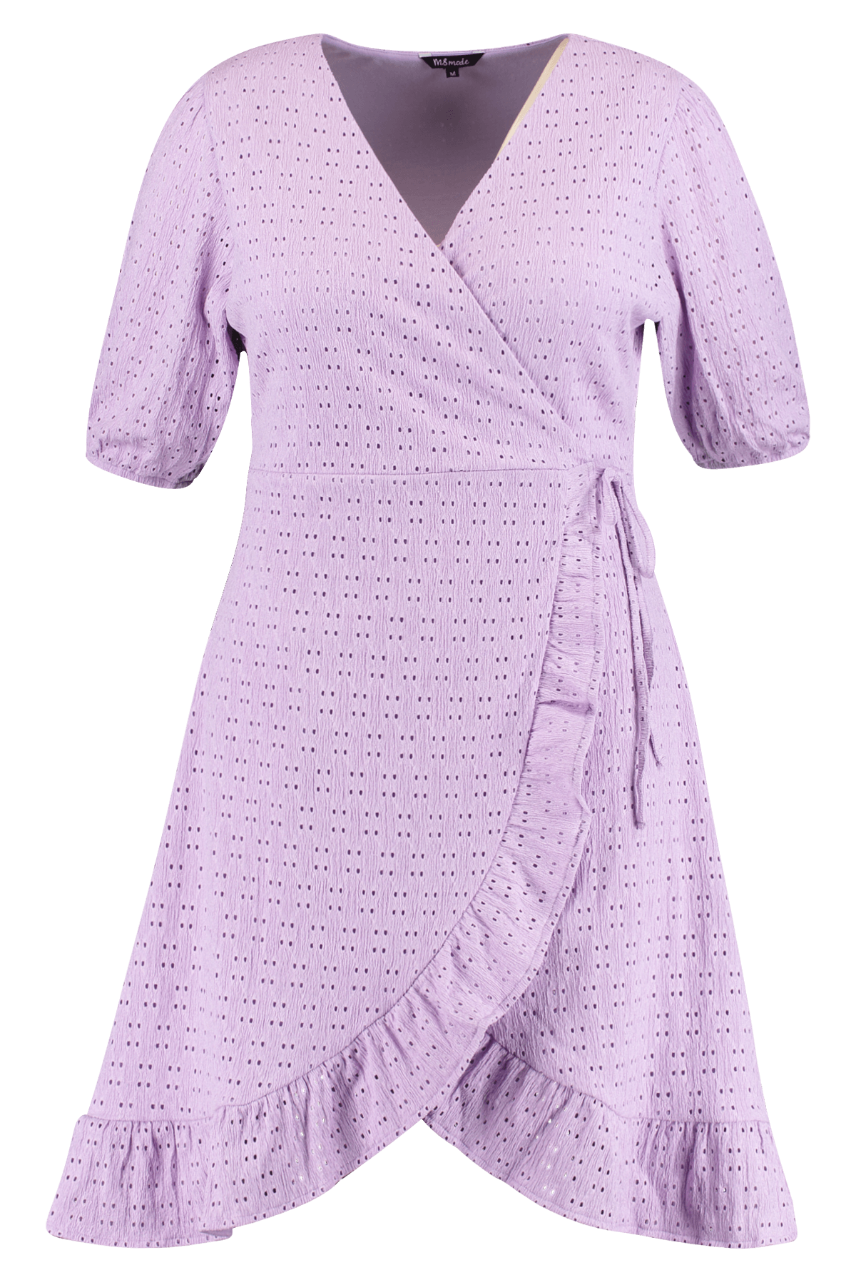 Robe portefeuille avec broderie anglaise image number null