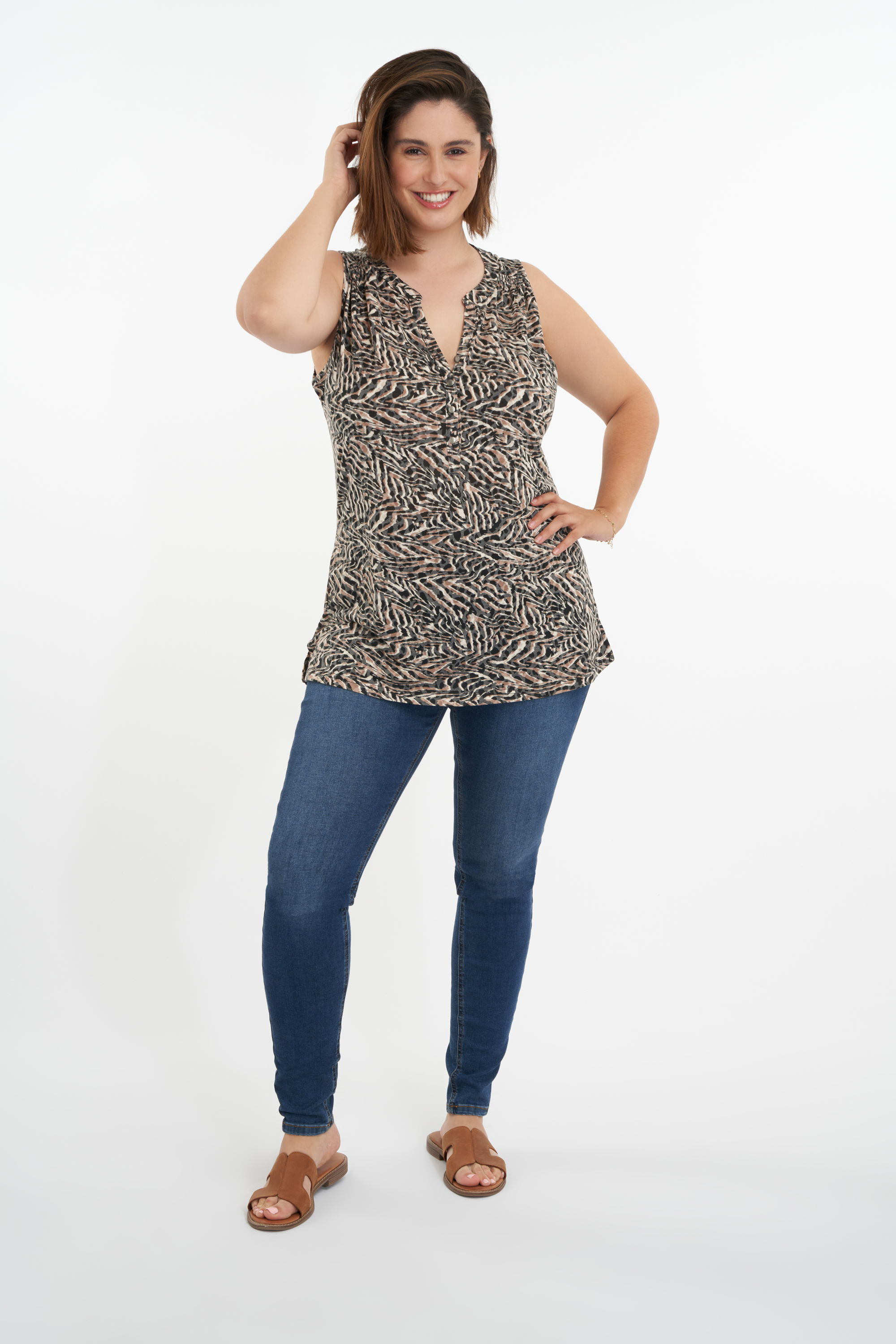 Haut sans manches et imprim&eacute; image number null