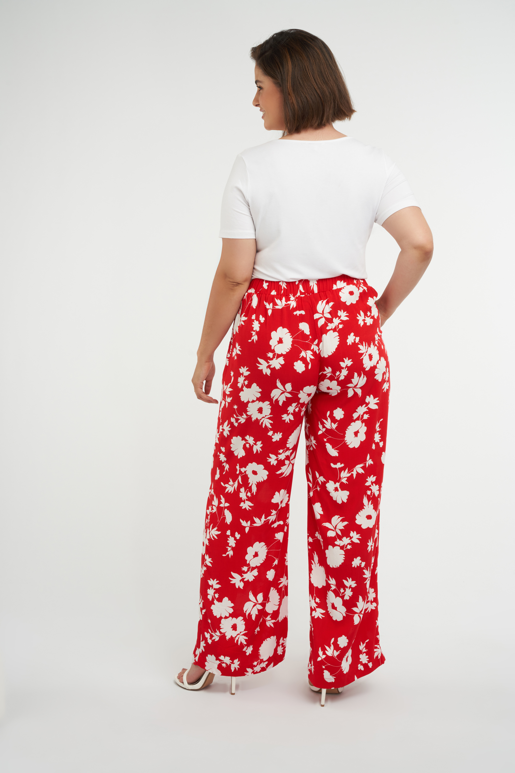 Pantalon large imprim&eacute; image number null