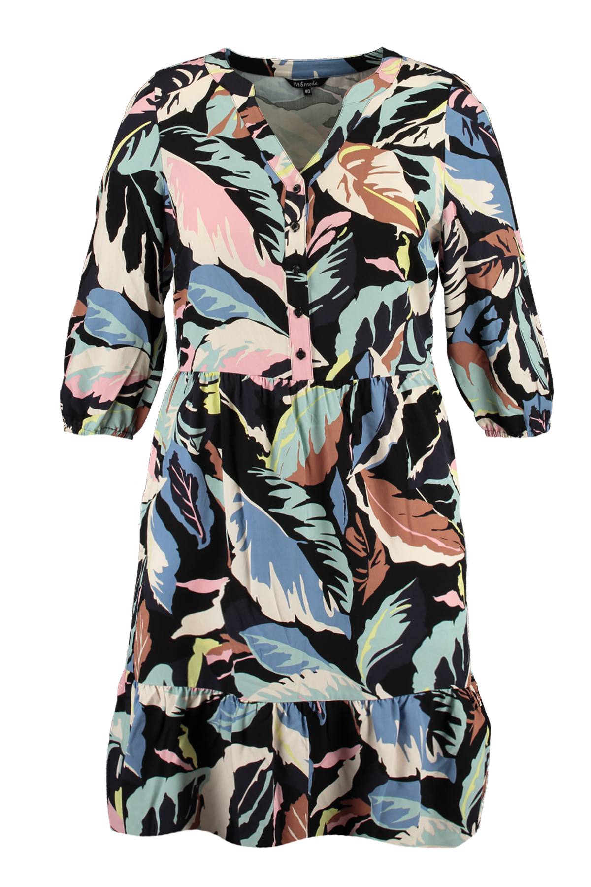 Robe coupe trap&egrave;ze &agrave; imprim&eacute;  image number null