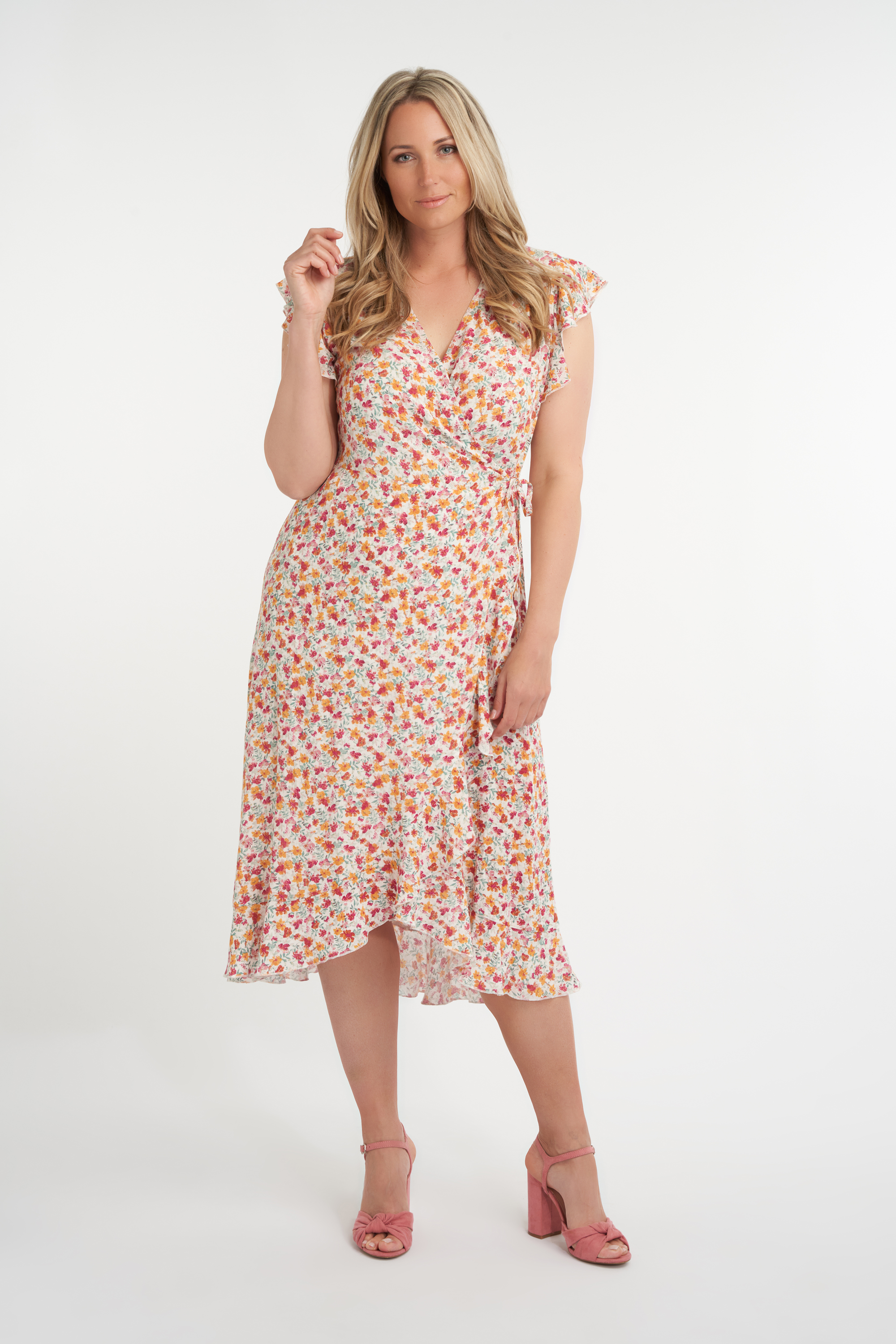 Robe portefeuille &agrave; imprim&eacute;  image number null