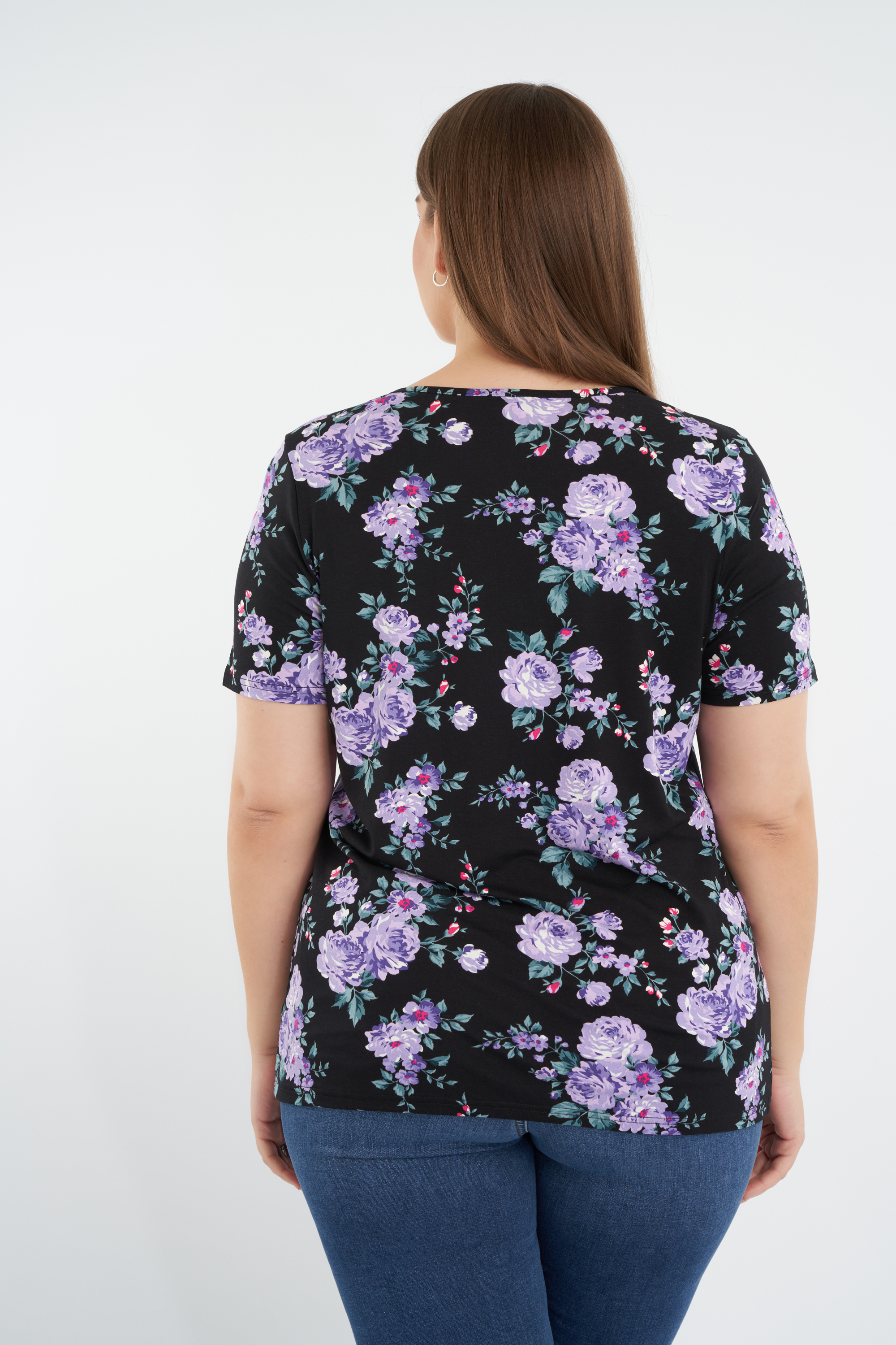 T-shirt avec col en V image number null