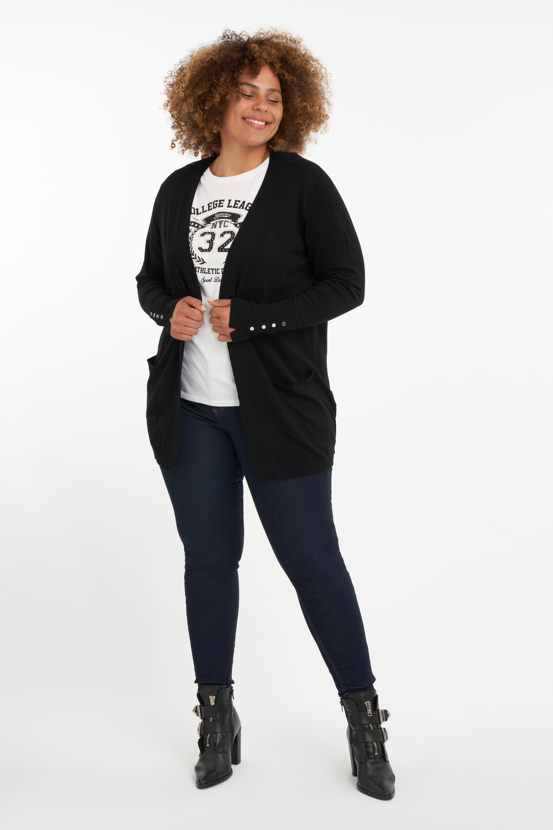 Cardigan long et ouvert image number null