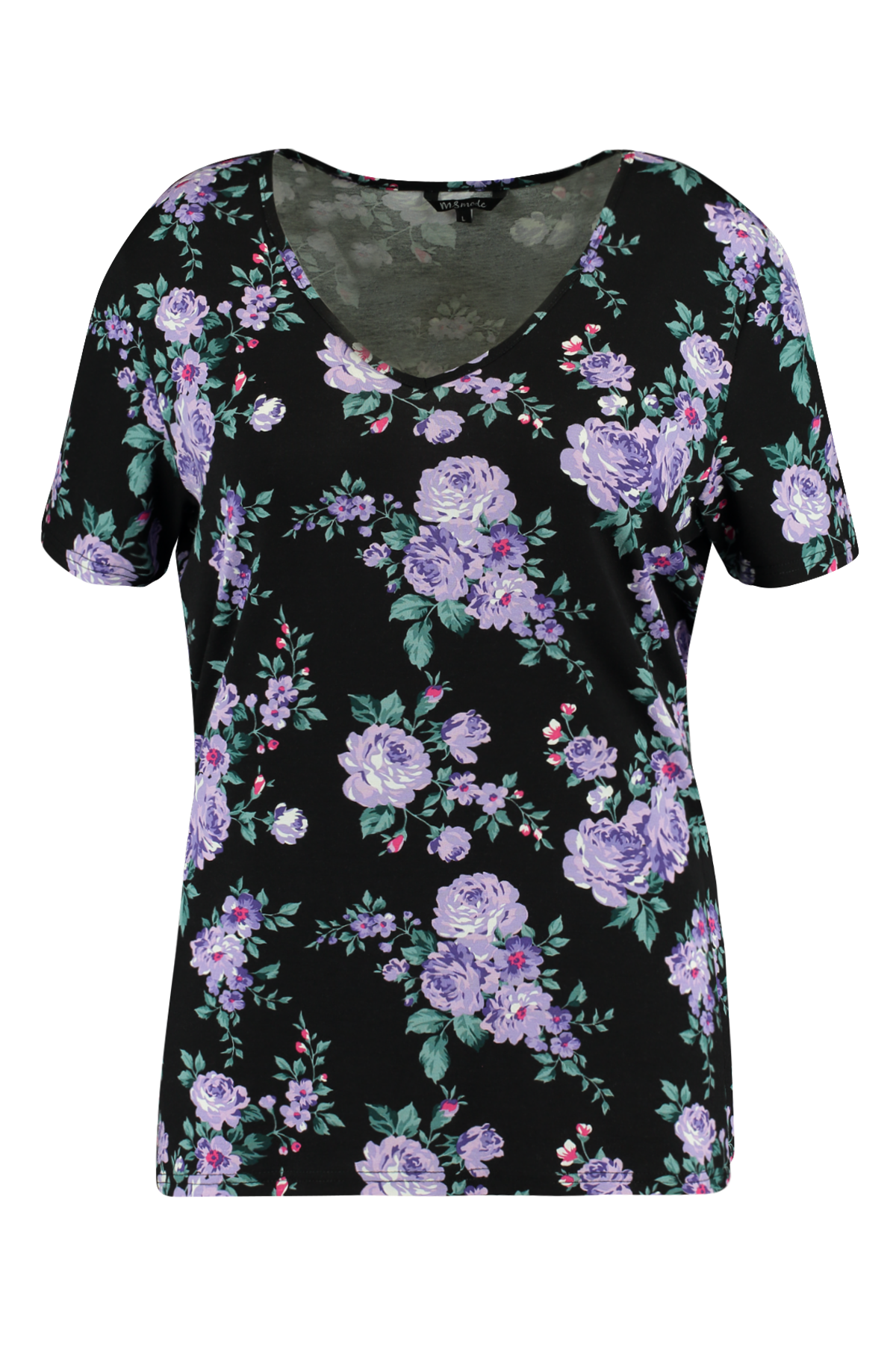 T-shirt avec col en V image number null