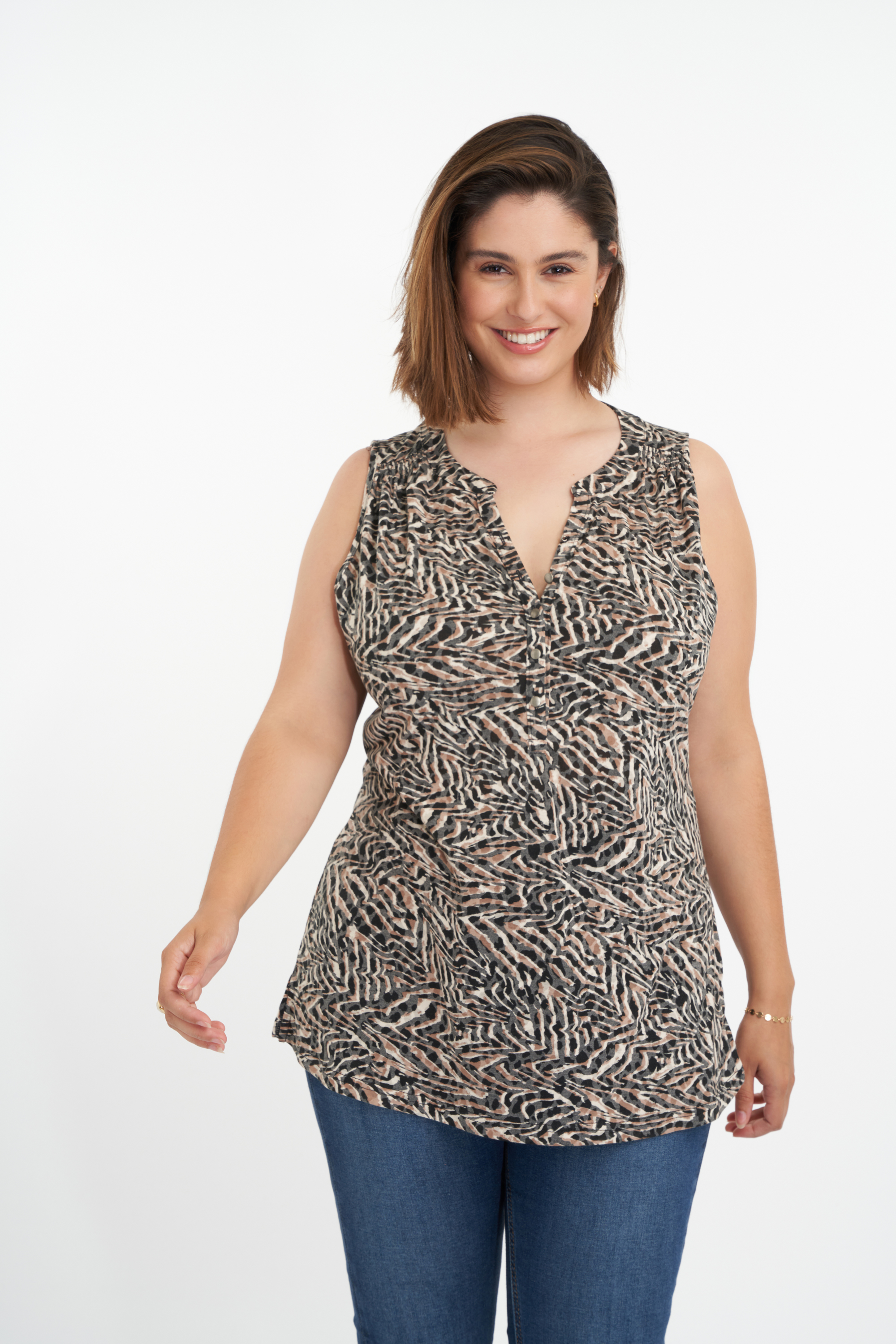 Haut sans manches et imprim&eacute; image number null