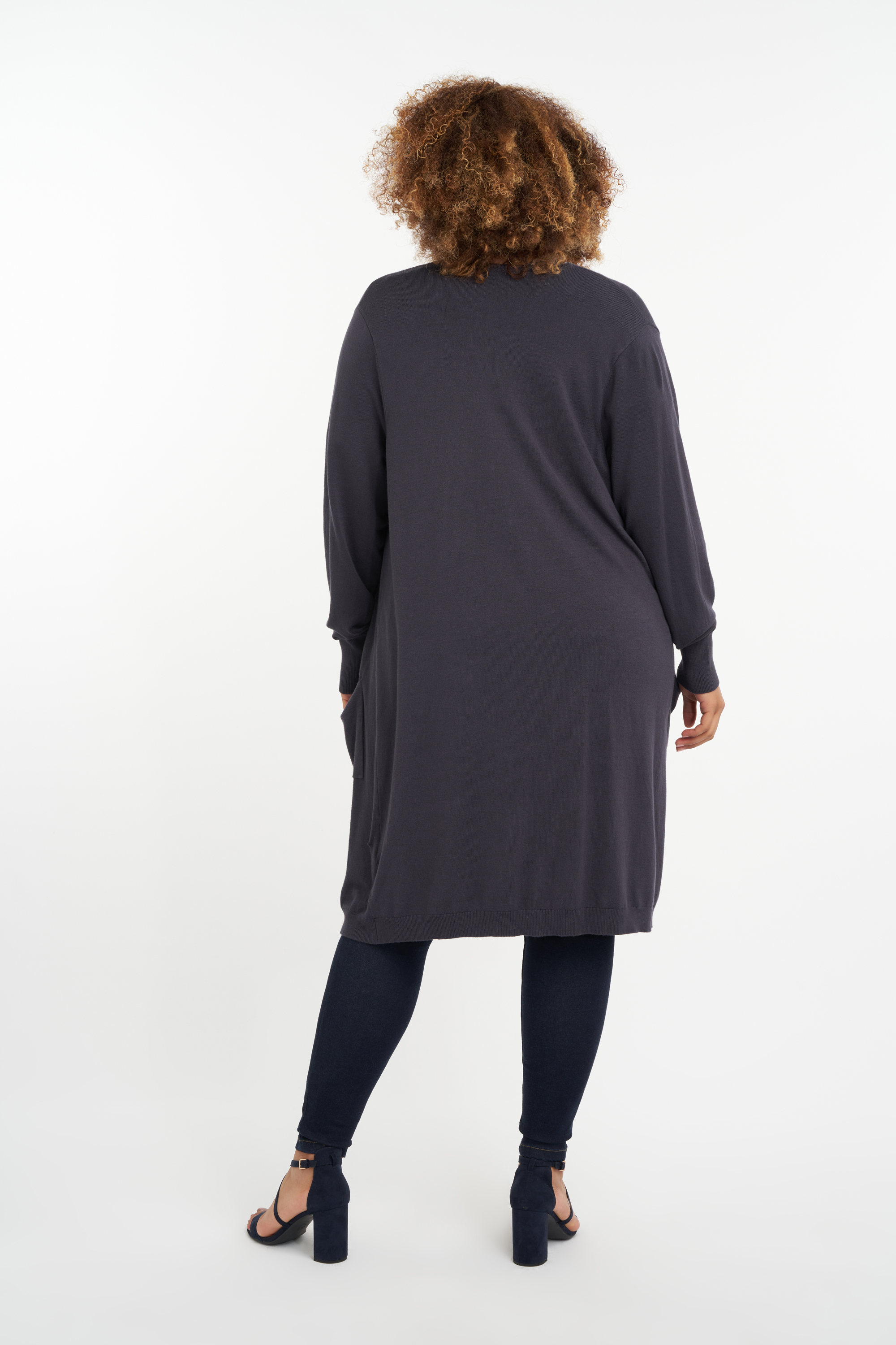 Cardigan ouvert en tricot fin image number null