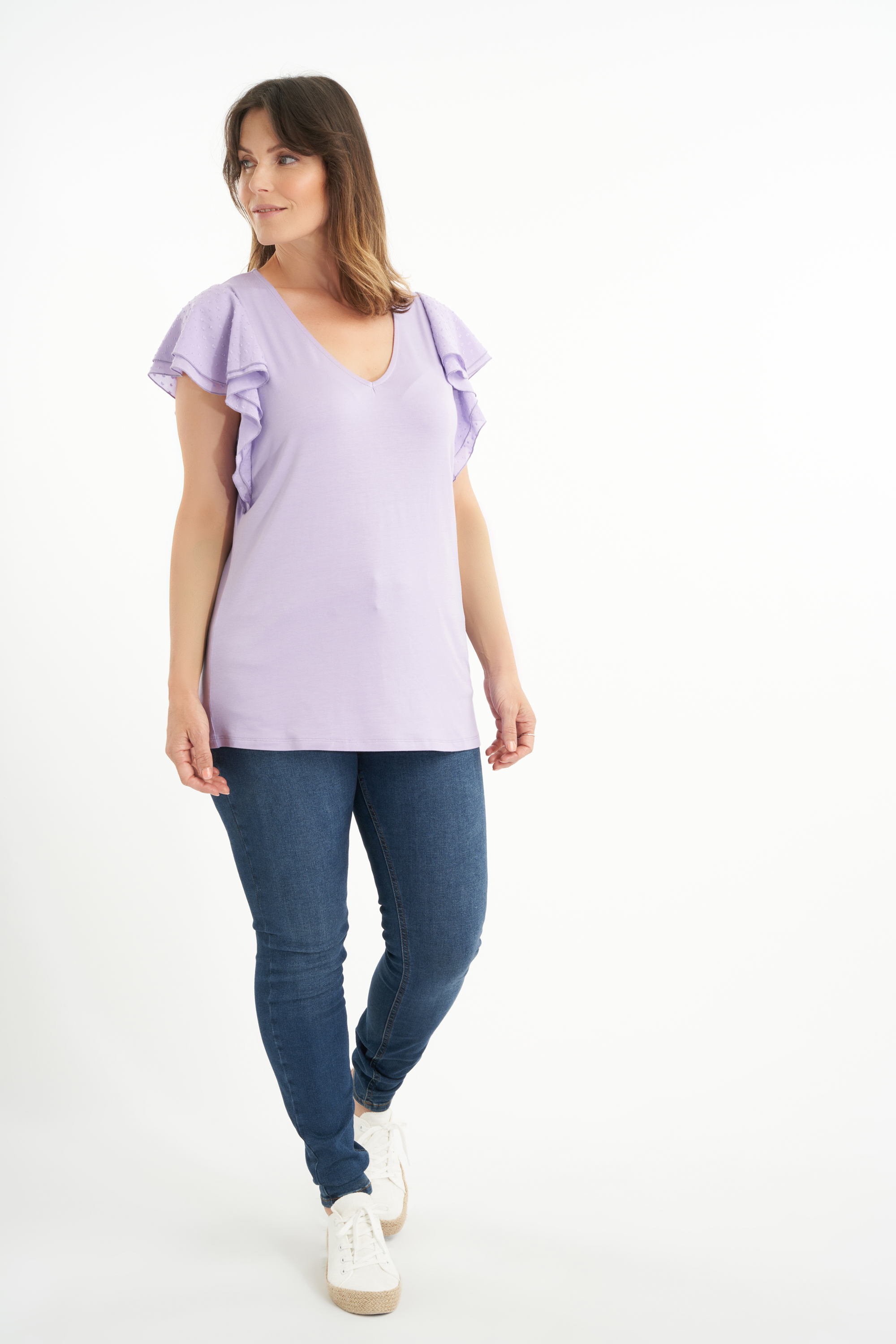 Haut avec manches &eacute;l&eacute;gantes  image number null