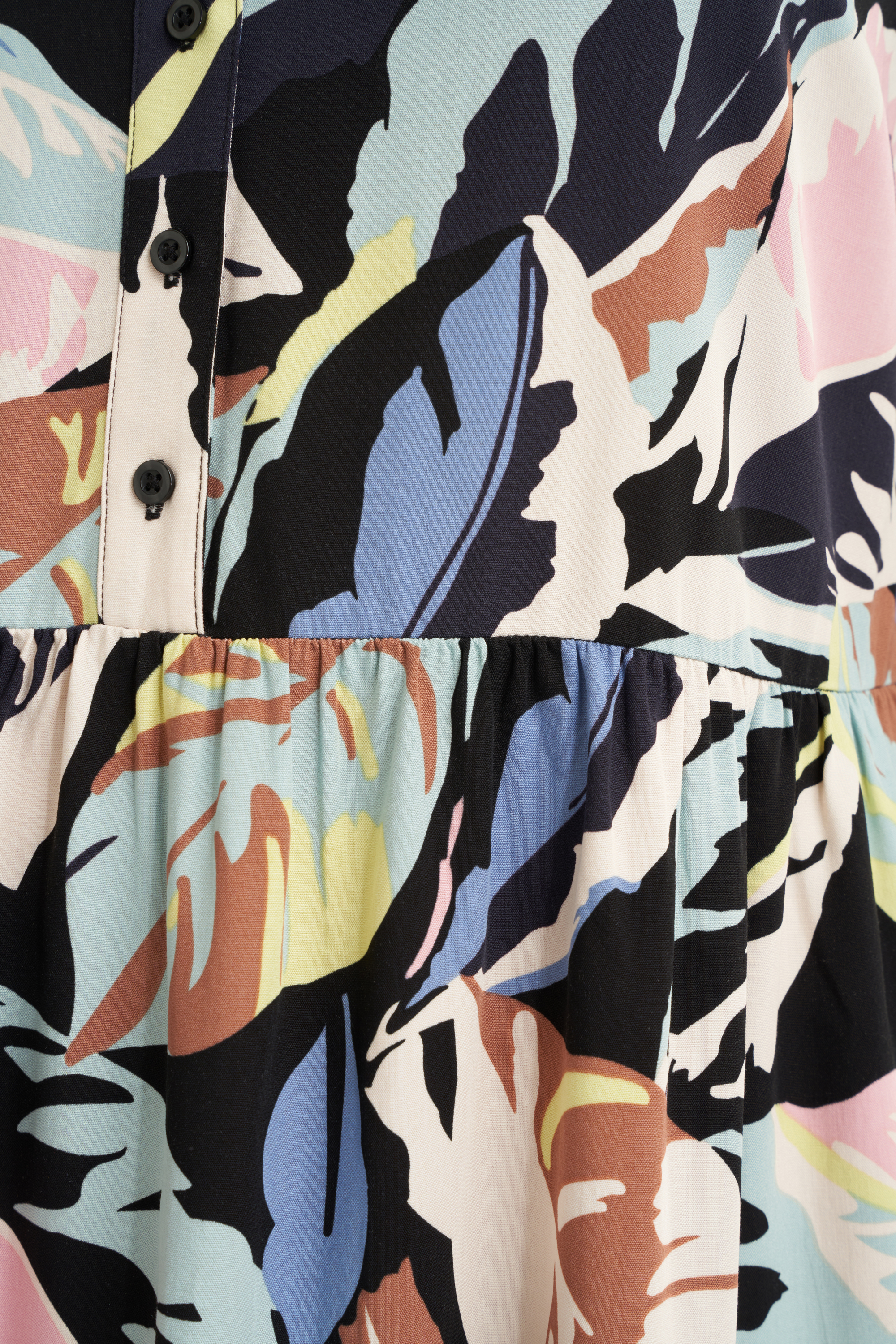 Robe coupe trap&egrave;ze &agrave; imprim&eacute;  image number null