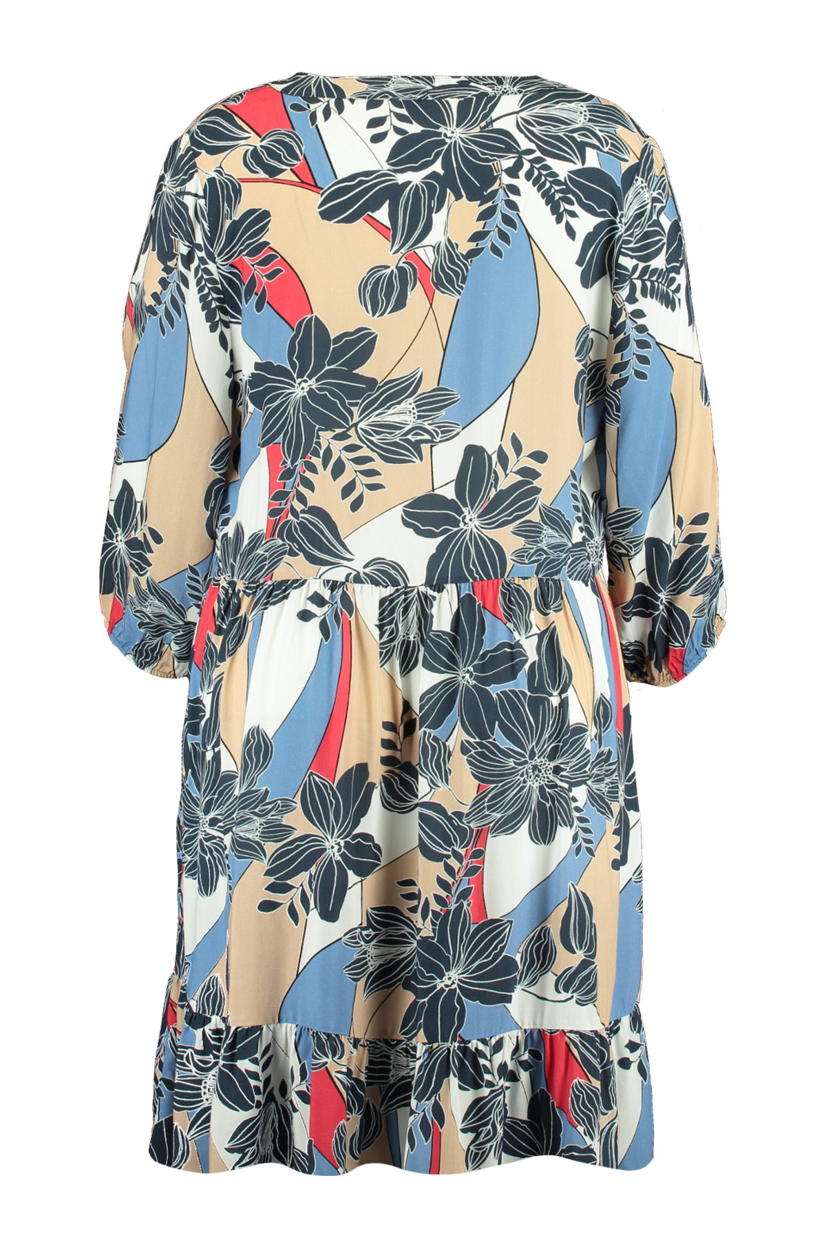 Robe coupe trap&egrave;ze &agrave; imprim&eacute;  image number null