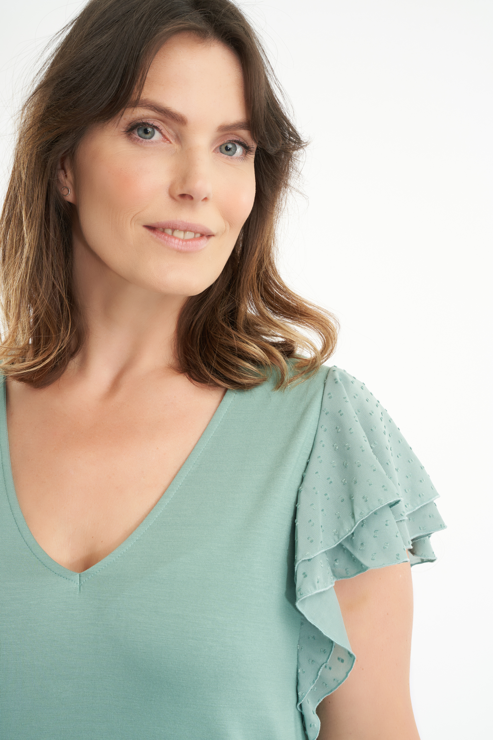 Haut avec manches &eacute;l&eacute;gantes  image number null