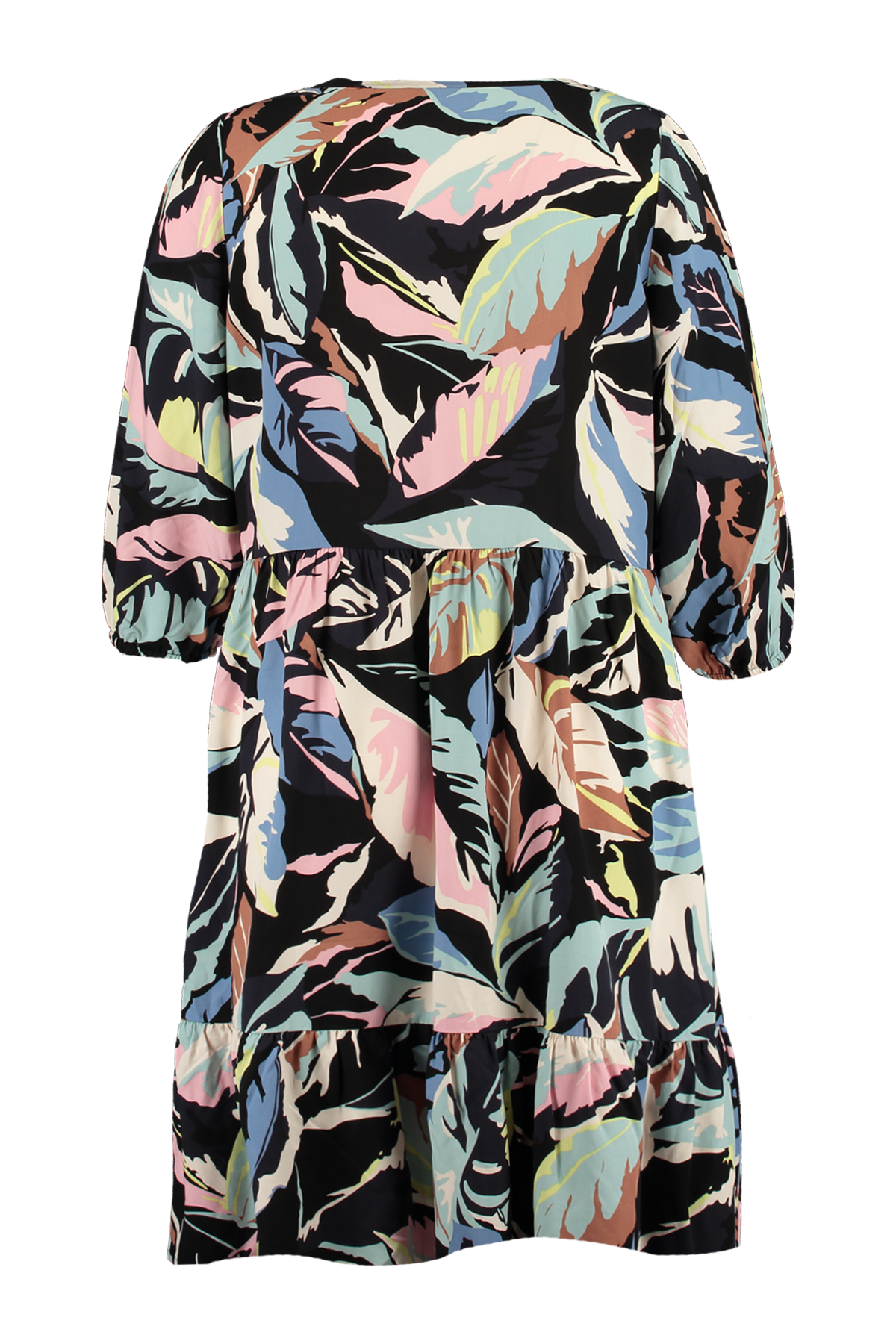 Robe coupe trap&egrave;ze &agrave; imprim&eacute;  image number null