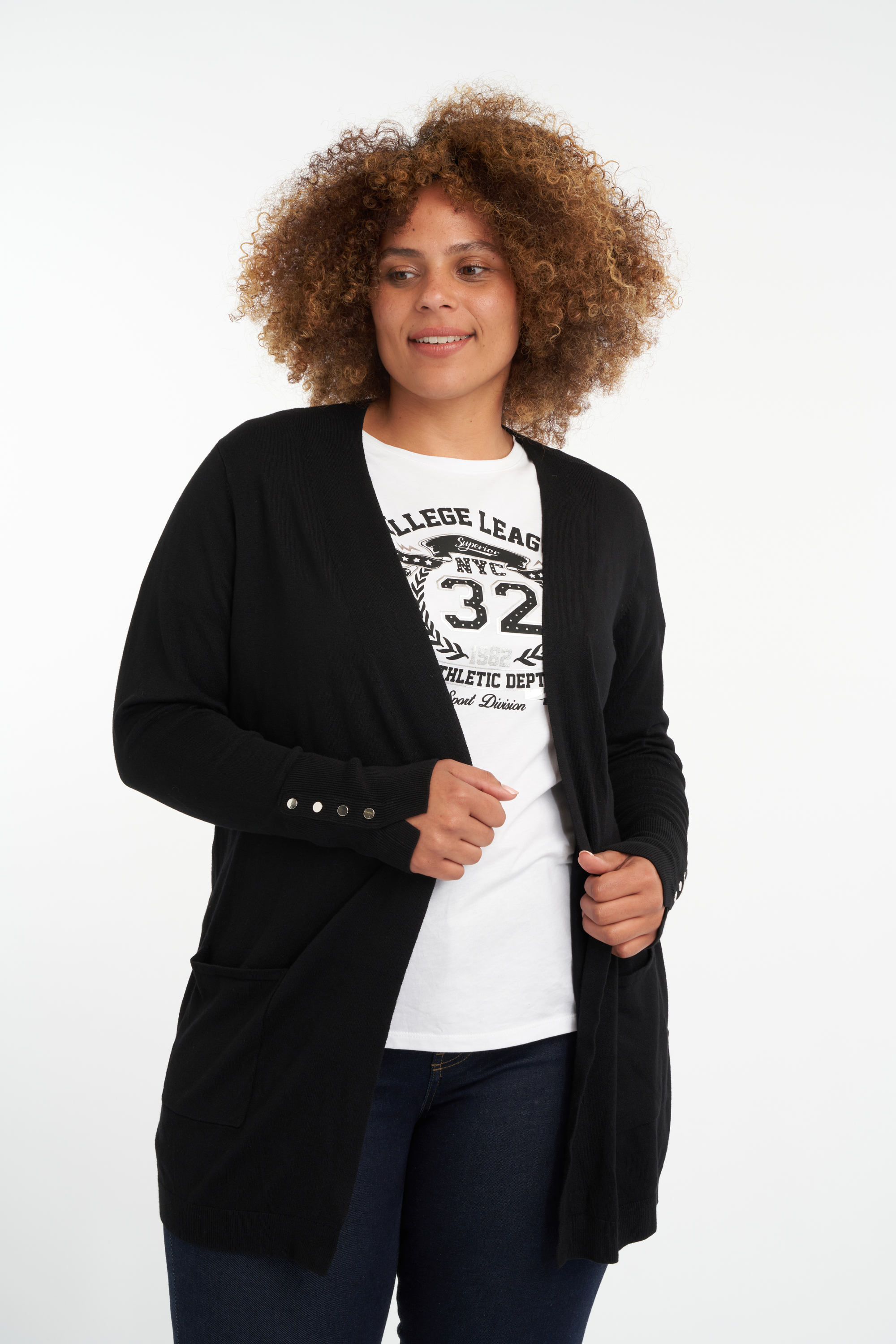 Cardigan long et ouvert image number null