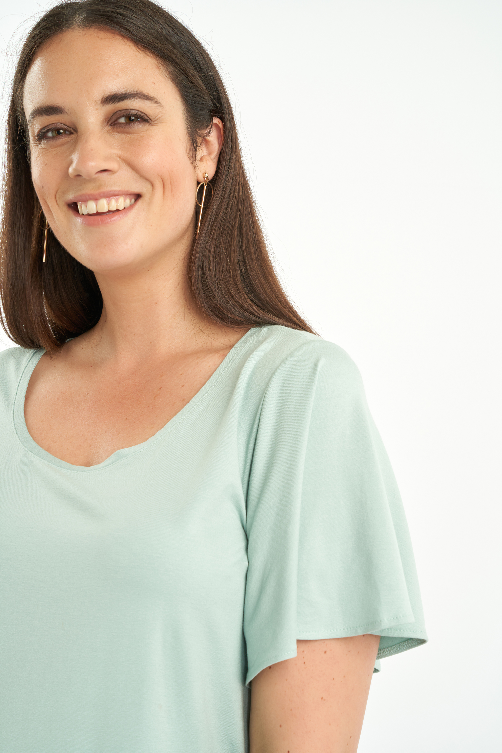 Haut avec manches &agrave; volants image number null